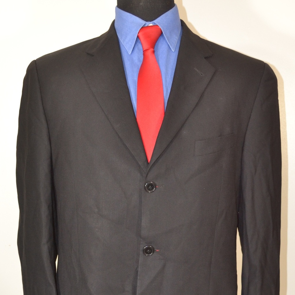 Joseph Abboud 40L Sport Coat Blazer Suit Jacket Bl